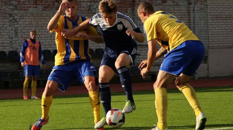 Pirms pāris nedēļām Latvijas kausa ceturtdaļfinālā ventspilnieki pieveica "Daugavpili" ar 3:0. 
Foto: bfcdaugava.lv