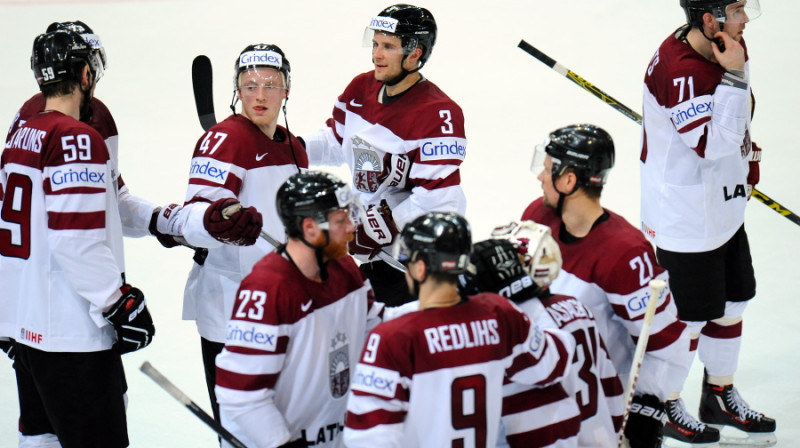 Latvijas hokeja valstsvienība
Foto: Edijs Pālens