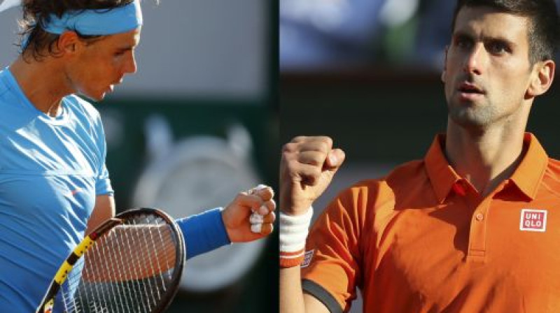 Rafaels Nadals un Novaks Džokovičs
Foto: AFP/Scanpix