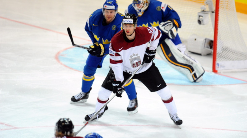 Latvijas un Zviedrijas spēle 6. maijā atklās 2016. gada pasaules čempionātu hokejā
Foto: Edijs Pālens, Leta