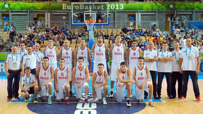 Krievijas basketbola izlase (2013) 
Foto: AFP / Scanpix