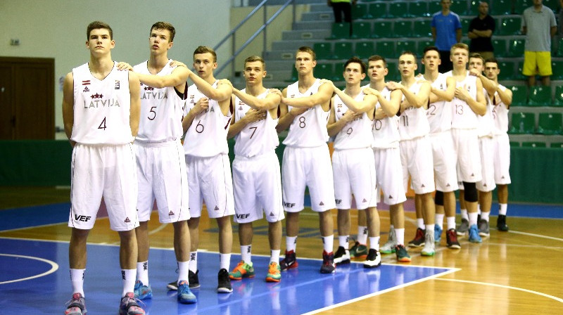 Latvijas U18 valstsvienība 
Foto: FIBA Europe