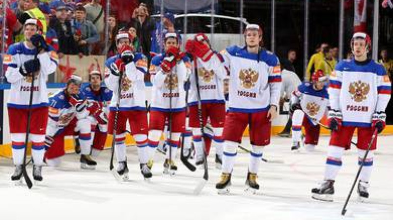 Krievijas izlases hokejsisti 
Foto: IIHF