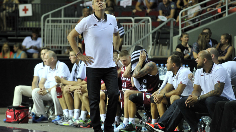 Vīriešu valstsvienība: pēdējā pārbaude pirms EuroBasket2015.
Foto: basket.lv