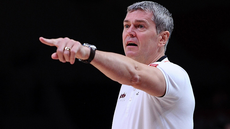 Latvijas valstsvienības galvenais treneris Ainars Bagatskis.
Foto: FIBAEurope.com