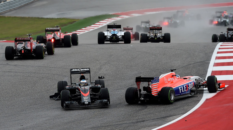 Alonso sadursme ASV F1 posma startā
Foto: AFP/Scanpix