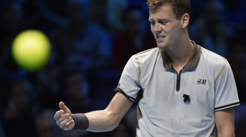 Tomāšam Berdiham 0-6 bilance "ATP World Tour Finals" 1. kārtas mačos
Foto: AP/Scanpix