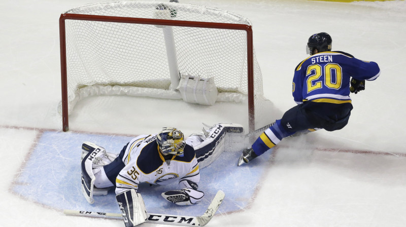 Aleksandrs Stīns apspēlē Linusu Ūmarku
Foto: AP/Scanpix