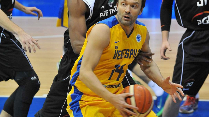 Kristaps Janičenoks: 25 punkti BK "Ventspils" labā FIBA astotdaļfināla pirmajā spēlē. 
Foto: bkventspils.lv