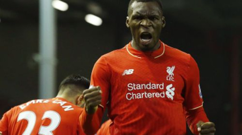 Kristians Benteke pēc vārtu guvuma
Foto: AP/Scanpix