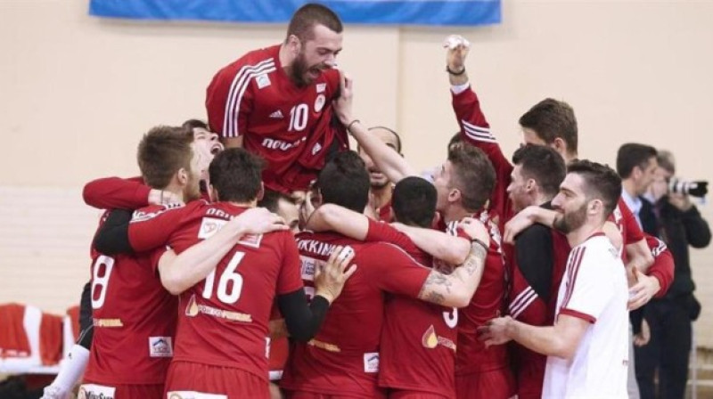 ''Olympiacos'' iegūst Grieķijas kausu
Foto: worldofvolley.com