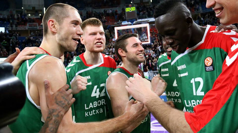 Dāvis Bertāns un "Baskonia": 1-0 Eirolīgas ceturtdaļfinālā
Foto: Baskonia