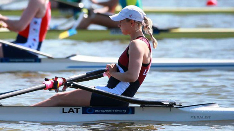 Elza Gulbe. Foto: Igor Meijer, FISA / worldrowing.com