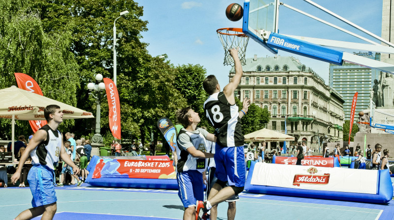 Eiropas U18 čempionāta kvalifikācijas turnīrs Rīgā 2015.gadā.
Foto: basket.lv