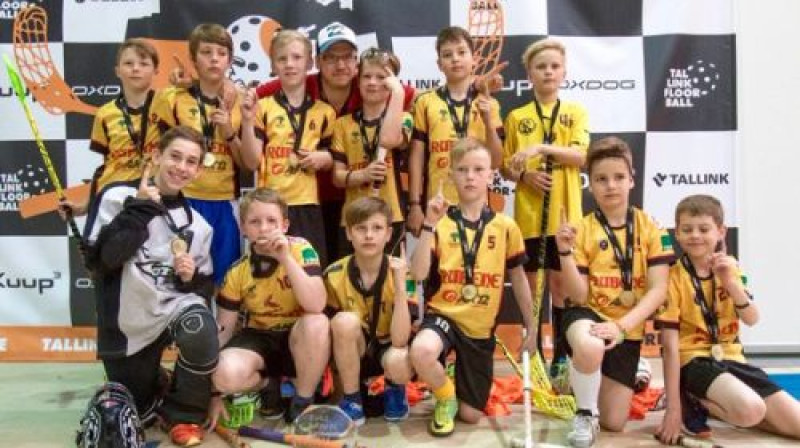 "Rubenes" jaunā paaudze pēc triumfa "Tallink Floorball"
Foto: Tallink Floorball