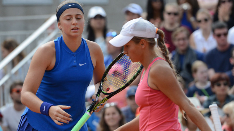 Aļona Ostapenko un Jūlija Putinceva
Foto: Christopher Levy