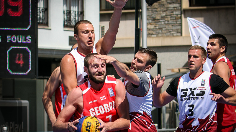 Latvijas 3x3 izlase cīņā ar Gruziju par vietu ceturtdaļfinālā
Foto: Renārs Buivids (LBS)