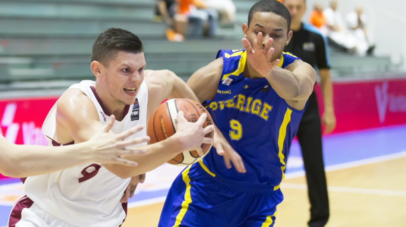 Rihards Lomažs: 17 punktu un Latvijas U20 izlases uzvara Eiropas U20 čempionāta astotdaļfinālā.
Foto: FIBA.com