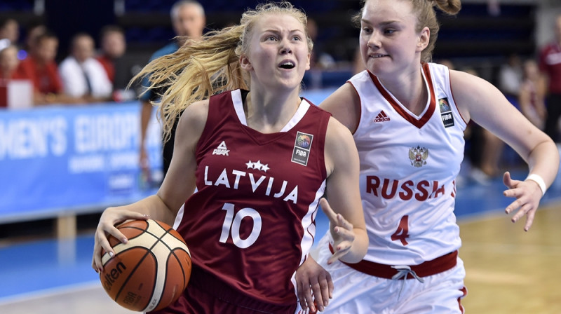 Alise Markova cīņā ar Raisu Musinu
Foto: fiba.com