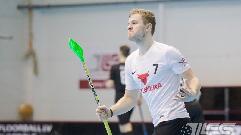 Mārtiņš Broks, FBK "Valmiera"
Foto: Raivo Sarelainens, floorball.lv