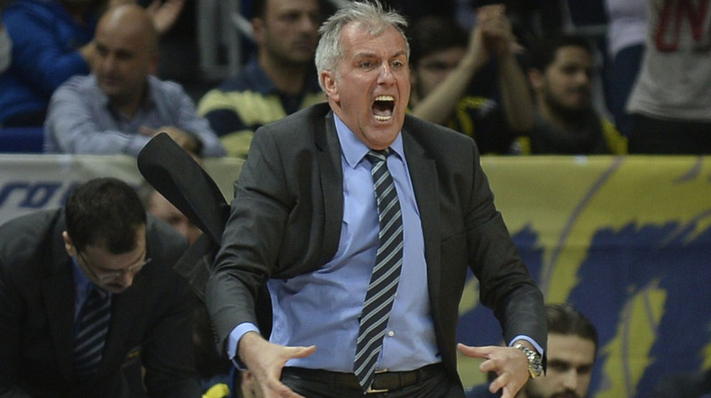 "Fenerbahce Dogus" galvenais treneris Žeļko Obradovičs 
Foto: AFP / Scanpix