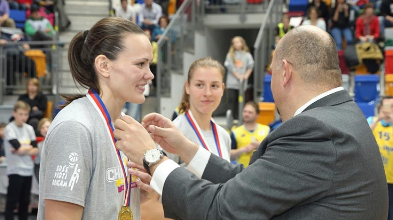 Anete Šteinberga: divkārtēja Čehijas čempione un divkārtēja Eirolīgas "Četru fināla" dalībniece
Foto: USK Praha