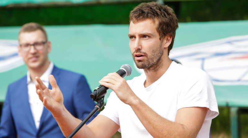 Ernests Gulbis atgriežas uz "Grand Slam" skatuves
Foto: Kaspars Volonts