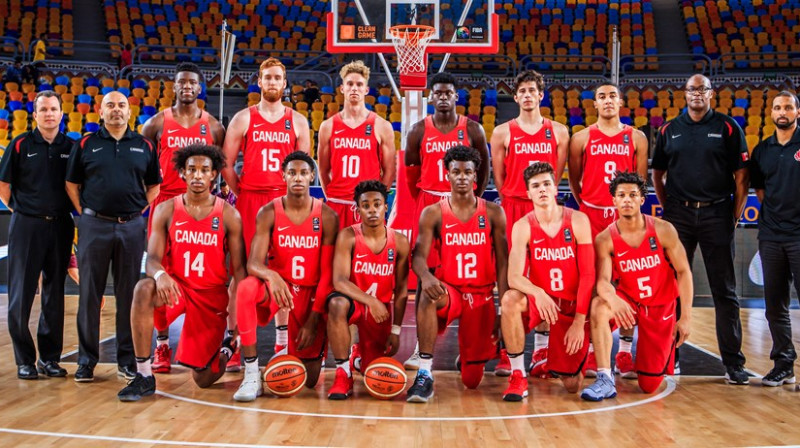 Kanādas U19 basketbolisti: Pasaules kausa ieguvēji
Foto: FIBA