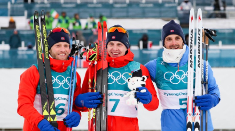 Martins Sunbī, Sīmens Krīgers un Hanss Holunns
Foto: USA Today Sports/Scanpix