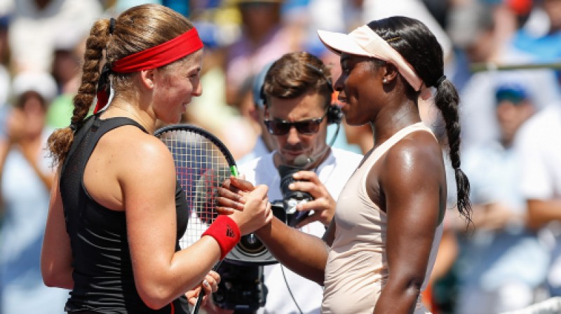 Aļona Ostapenko un Slouna Stīvensa
Foto: AFP/Scanpix