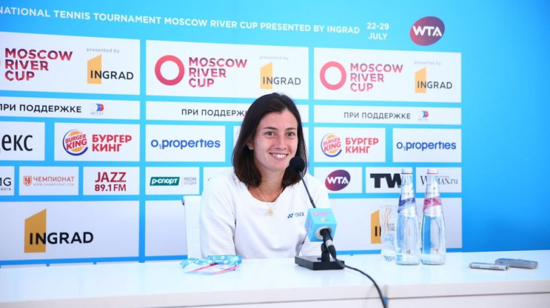 Anastasija Sevastova Maskavā
Foto: moscowrivercup.com