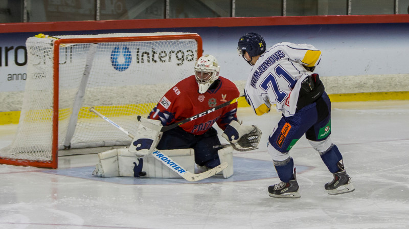 OHL rezultatīvākais spēlētājs, "Kurbada" uzbrucējs Edgars Homjakovs. Foto: lhf.lv