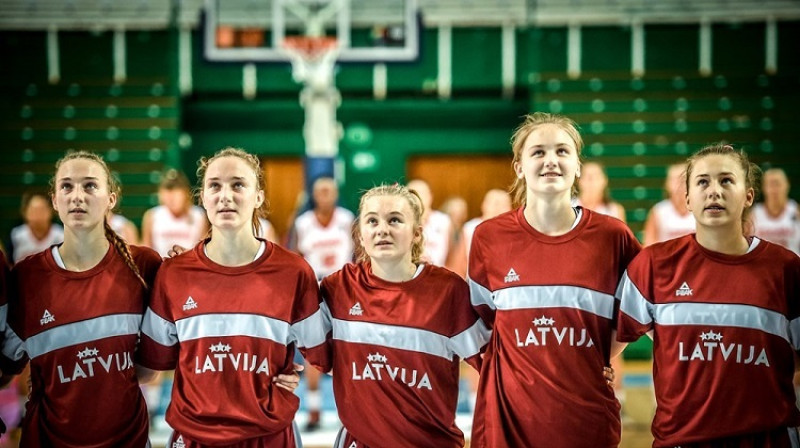 Latvijas U16 izlase: sekmīgs starts un piecas uzvaras Eiropas čempionātā. Foto: FIBA