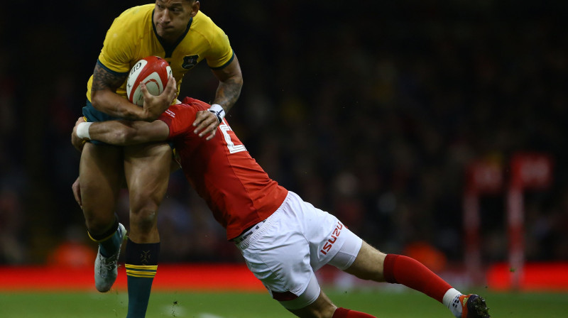 Israels Folau (ar bumbu)
Foto: AFP/Scanpix