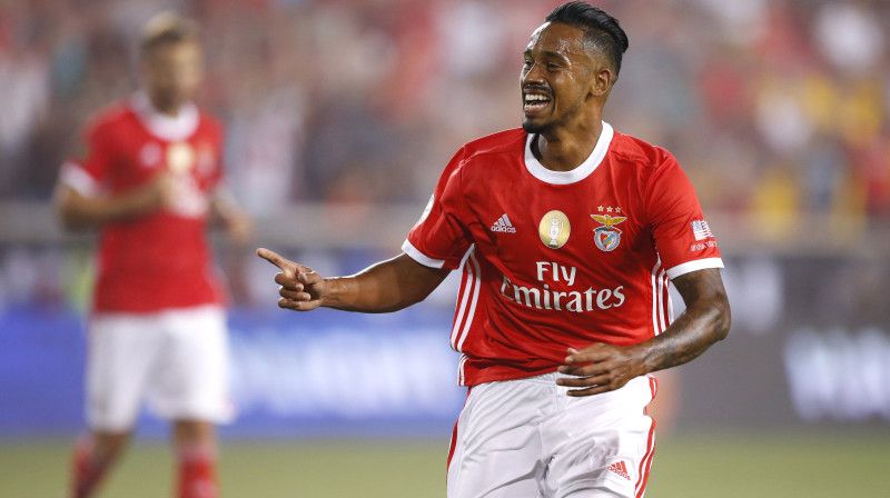 Lisabonas "Benfica" uzvaras vārtu guvējs brazīlietis Kajo. Foto: USA Today Sports/Scanpix