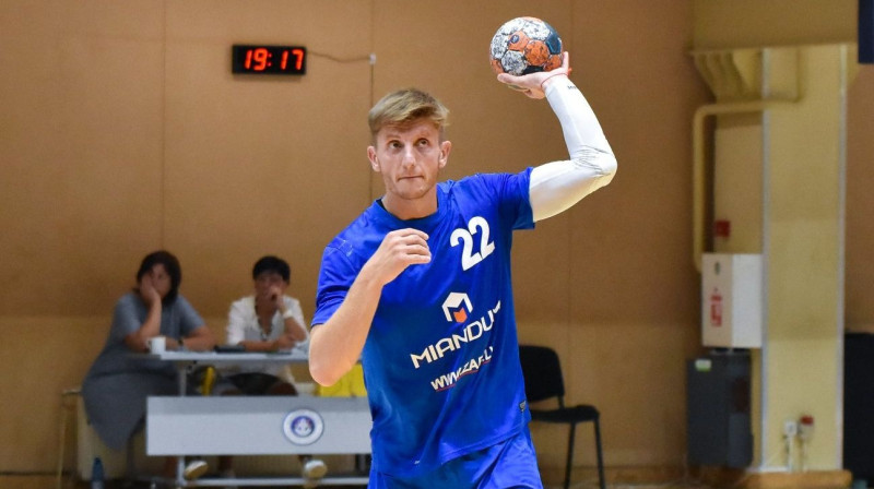 Rolands Ivanovs šodien iemeta 14 vārtus. Foto: GL Sports Photography/handball.lv