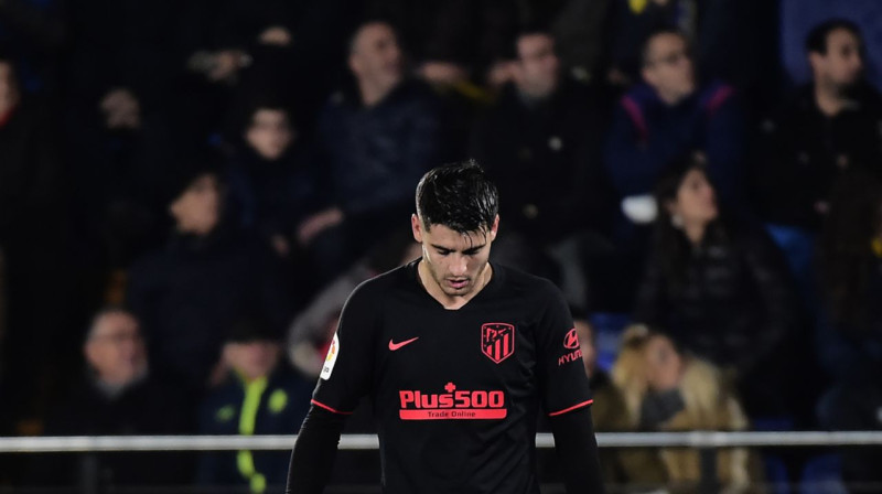 "Atletico" snaiperis Alvaro Morata. Foto: AFP / Scanpix