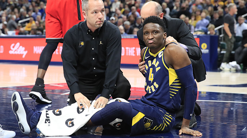 Viktors Oladipo aizvadītā gada 23. janvārī. Foto: AFP/Scanpix