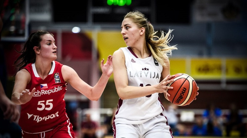 Ļiza Čumika 2019. gada Eiropas U20 čempionātā Čehijas pilsētā Klatovi. Foto: FIBA