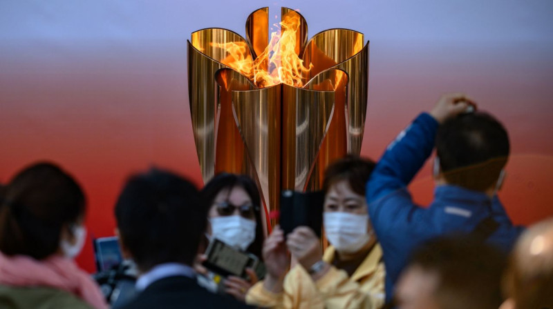 Olimpiskā uguns. Foto: AFP / Scanpix