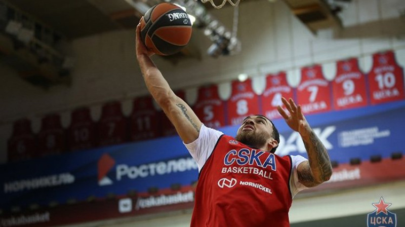 CSKA vadošais punktu guvējs Maiks Džeimss. Foto: cskabasket.com