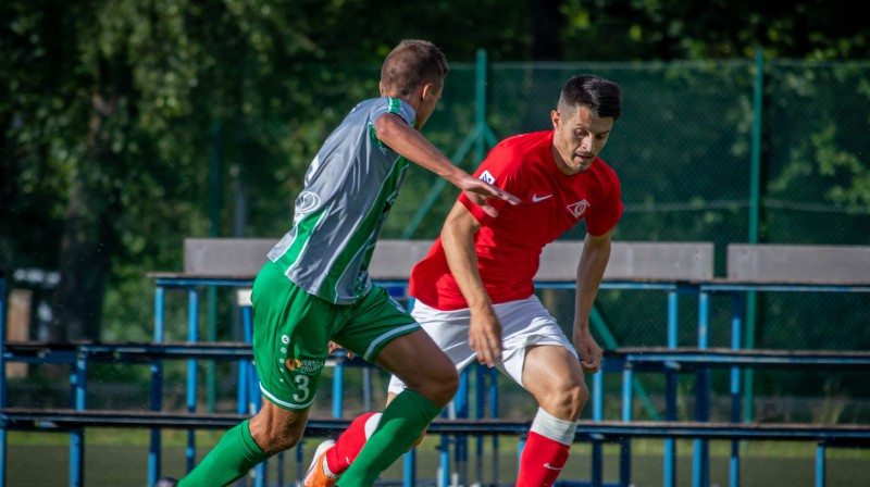 Jūrmalnieku līderis Nemaņa Belakovičs. Foto: Karolina M./FK Spartaks Jūrmala