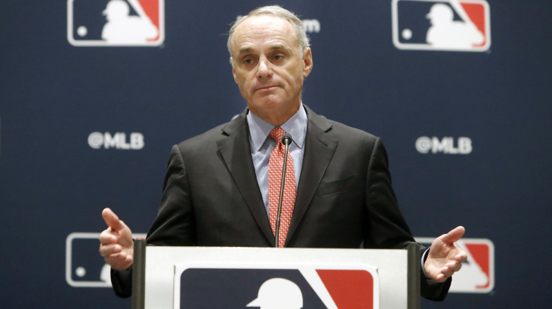 MLB komisārs Robs Manfreds. Foto: AP/Scanpix