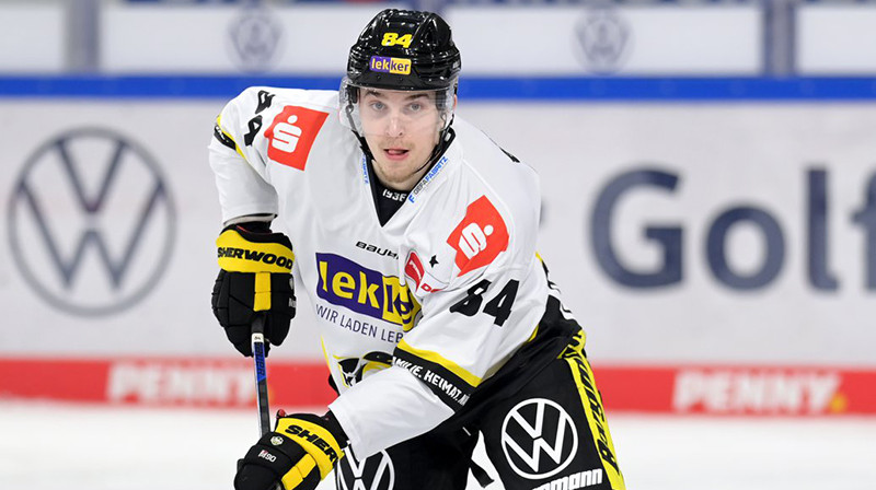 Kristofers Bindulis. Foto: Krefeld Pinguine