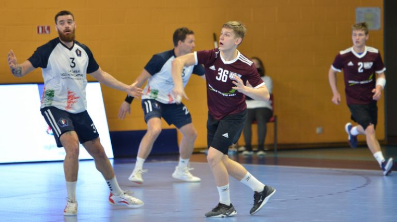 Endijs Kušners (Nr.36). Foto: handball.lv