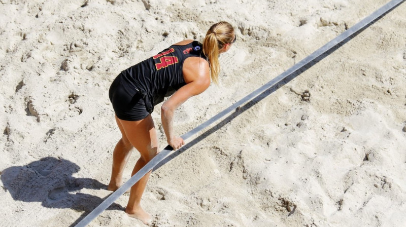 Tīna Graudiņa. Foto: USC Beach Volleyball