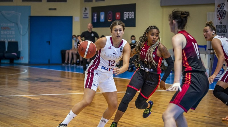 Vanesa Jasa: 19 punkti pret Beļģiju. Foto: FIBA