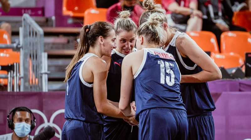 Krievijas Olimpiskās komitejas komanda. Foto: FIBA