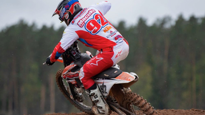 Latvijas MX1 vicečempions Toms Macuks. Foto: LaMSF