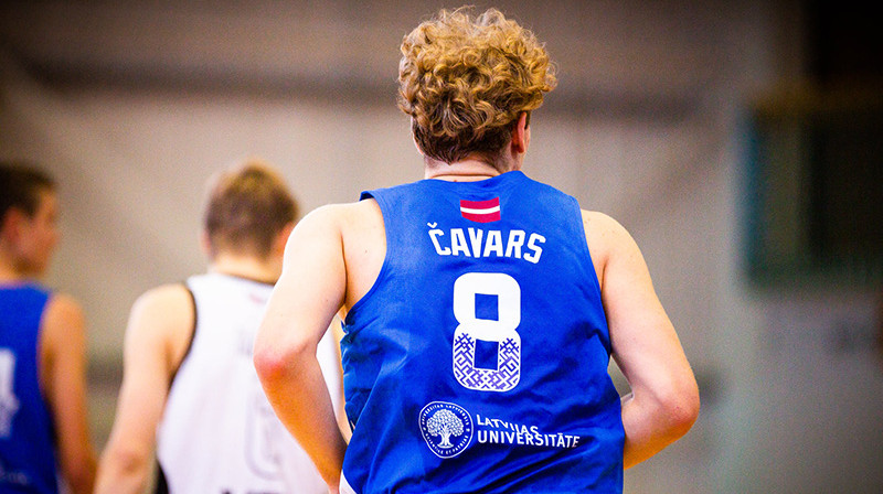 Kristaps Čavars. Foto: LU basketbols